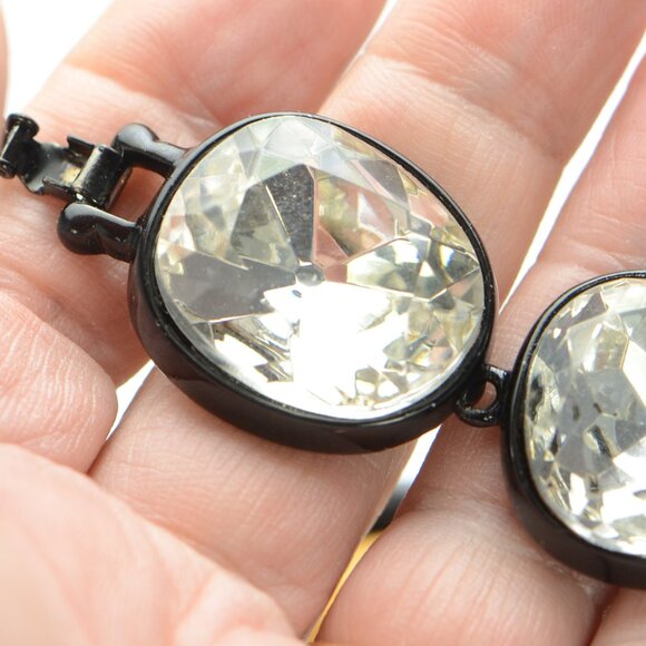 Kenneth Jay Lane Crystal Headlight Bracelet - Picture 8 of 12